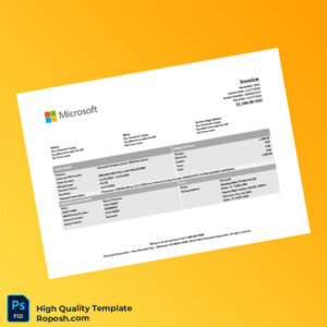 USA Microsoft Invoice Template in Word and PDF formats USA Microsoft Invoice Template in Word and PDF formats