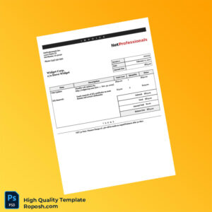 USA NetProfessionals Invoice Template in Word and PDF formats