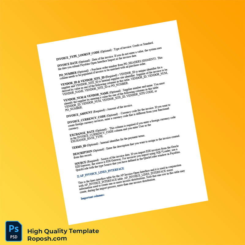 USA Oracle Database Invoice Template in Word and PDF formats 7 page USA Oracle Database Invoice Template in Word and PDF formats 7 page