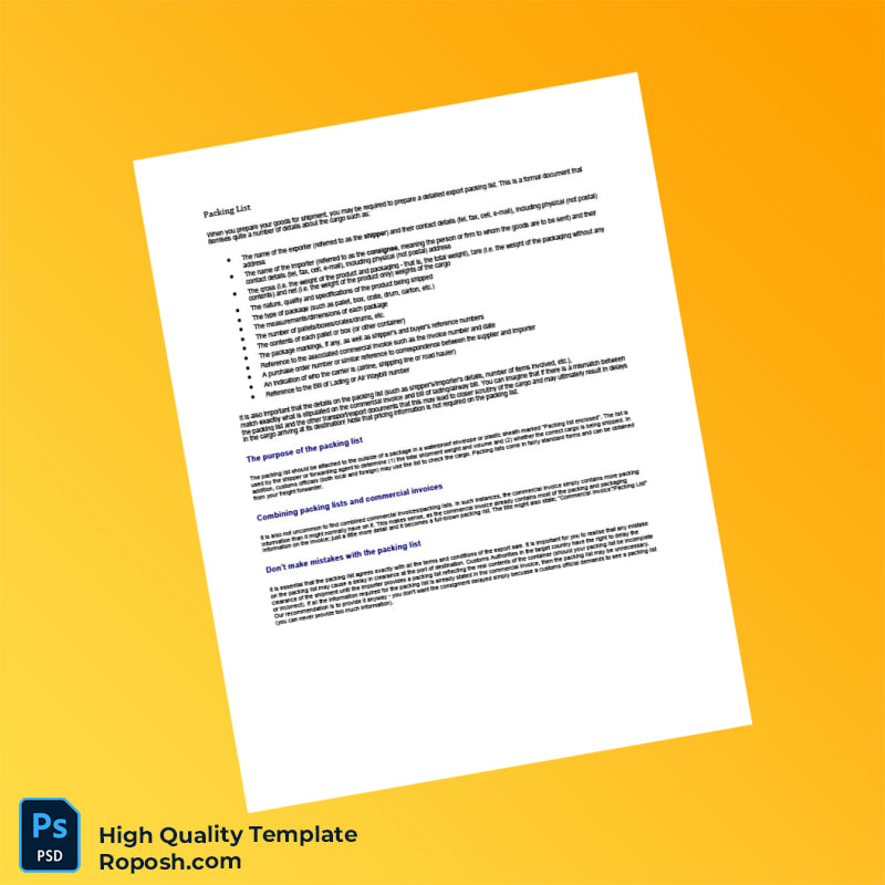 USA Proforma Invoice Template in Word and PDF formats 8 page USA Proforma Invoice Template in Word and PDF formats 8 page