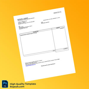 USA Richard J Layman Invoice Template in Word and PDF formats USA Richard J Layman Invoice Template in Word and PDF formats