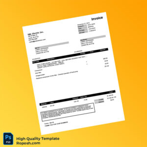 USA Selectric Invoice Template in Word and PDF formats