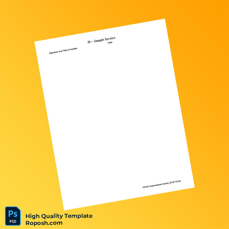 USA URS Invoice Template in Word and PDF formats 2 page USA URS Invoice Template in Word and PDF formats 2 page