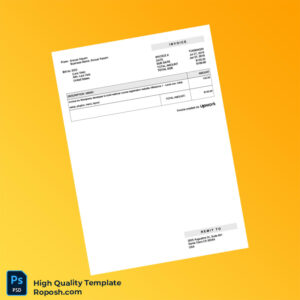 USA Upwork Invoice Template in Word and PDF formats