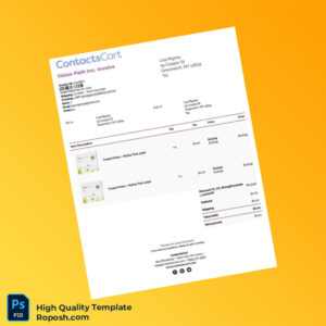 USA Vision Path Inc Invoice Template in Word and PDF formats 8 page