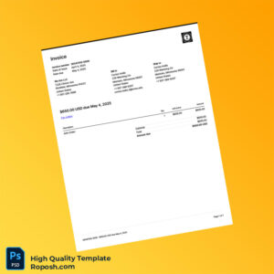 USA We Are LLC Invoice Template in Word and PDF formats USA We Are LLC Invoice Template in Word and PDF formats
