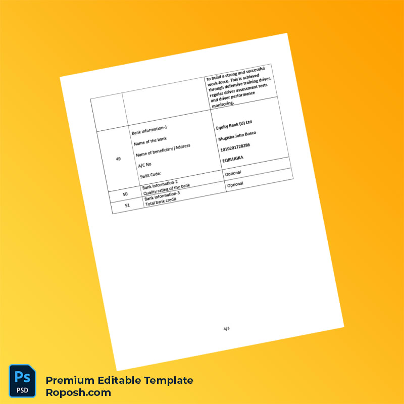 Customizable Uganda CNOOC Business Registration Certificate Editable Word & PDF Template 4 page Customizable Uganda CNOOC Business Registration Certificate Editable Word & PDF Template 4 page