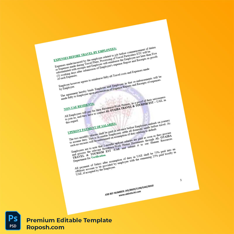 Customizable United Arab Emirates Abu Dhabi International Pvt School Employment Verification Letter Word & PDF Template 6 page Customizable United Arab Emirates Abu Dhabi International Pvt School Employment Verification Letter Word & PDF Template 6 page