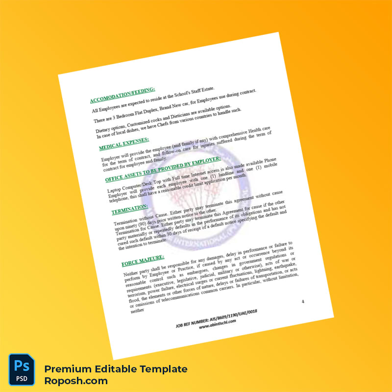 Customizable United Arab Emirates Abu Dhabi International Pvt School Employment Verification Letter Word & PDF Template 6 page Customizable United Arab Emirates Abu Dhabi International Pvt School Employment Verification Letter Word & PDF Template 6 page