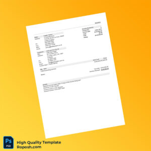 United Kingdom Fawlty Towers Invoice Template in Word and PDF formats