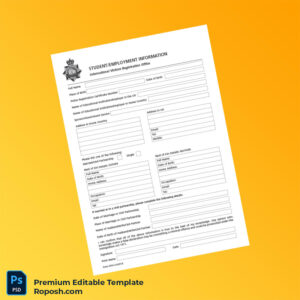 Customizable United Kingdom International Visitors Registration Office Registration Information Form Editable Word & PDF Template