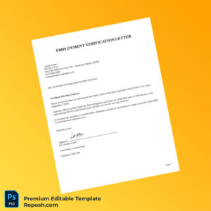 Customizable United States ENTTACT LLC Employment Verification Letter Word & PDF Template