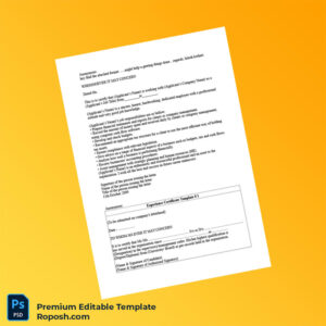 Customizable United States Employment Certificate Word & PDF Template 4 page