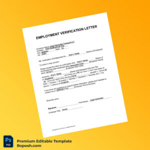 Customizable United States Jorge Hernandez Transport LLC Employment Verification Letter Word & PDF Template