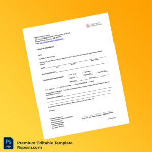 Customizable United States University of Hartford Attendance Letter Word & PDF Template Customizable United States University of Hartford Attendance Letter Word & PDF Template