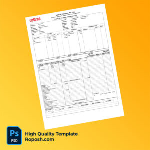 Upgrad Educaton Pvt Ltd payslip word and pdf template
