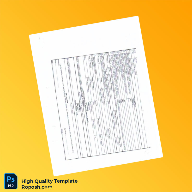 VAT Registration Certificate Template in Word and PDF formats 5 page VAT Registration Certificate Template in Word and PDF formats 5 page