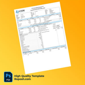 VVDN Technologies Private Limited payslip word and pdf template