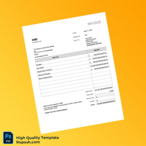 Vatican City Devil Must Die Invoice Template in Word and PDF formats Vatican City Devil Must Die Invoice Template in Word and PDF formats