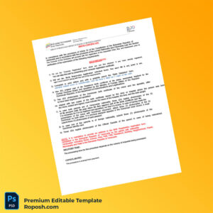 Customizable Venezuela Embassy Birth Registration Certificate Editable Word & PDF Template 6 page