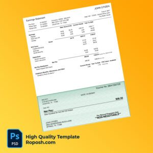 WELDFIT earning statement word and pdf template