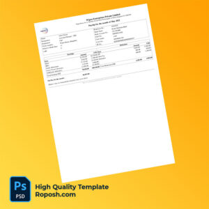Wipro Enterprises Private Limited payslip word and pdf template