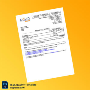 Zimbabwe Liquid Intelligent Technologies Fiscal Tax Invoice Template in Word and PDF formats 2 page Zimbabwe Liquid Intelligent Technologies Fiscal Tax Invoice Template in Word and PDF formats 2 page