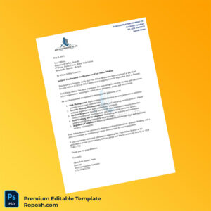 Customizable Kenya Alfa Construction Company Employment Verification Letter Word & PDF Template