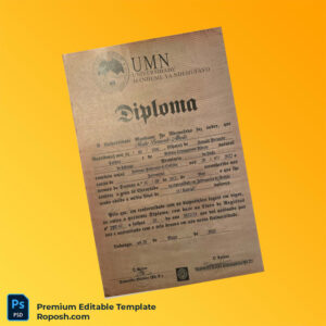 Editable Angola Universidade Mandume Ya Ndemufayo Bachelor’s Degree in Computer Science Template – Instant Download 2 Page