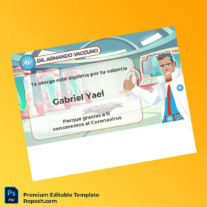 Editable Argentina Dr. Armando Vaccuno Diploma Template – Fast Edit