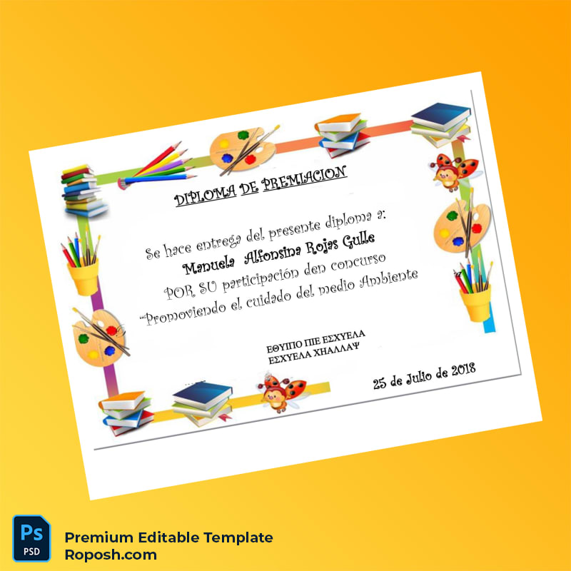 Editable Argentina Environmental Care Award Diploma Template (Fast Edit) 6 Page Editable Argentina Environmental Care Award Diploma Template (Fast Edit) 6 Page