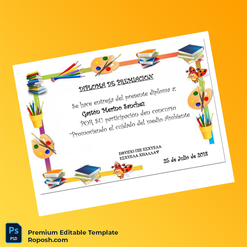 Editable Argentina Environmental Care Award Diploma Template (Fast Edit) 6 Page Editable Argentina Environmental Care Award Diploma Template (Fast Edit) 6 Page