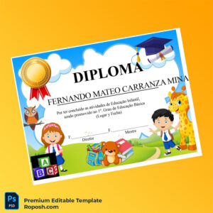 Editable Brazil Diploma in Early Childhood Education Template (Fast Edit) Editable Brazil Diploma in Early Childhood Education Template (Fast Edit)