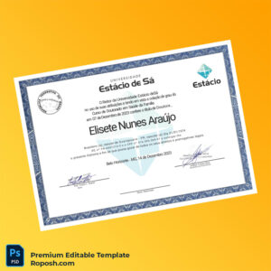 Editable Brazil Estácio University Doctorate in Family Health Diploma – Fast Edit 2 Page Editable Brazil Estácio University Doctorate in Family Health Diploma – Fast Edit 2 Page