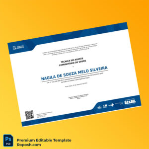 Editable Brazil Federal University of Rio Grande do Sul Técnico em Agente Comunitário de Saúde Diploma (Fast Edit) 2 Page Editable Brazil Federal University of Rio Grande do Sul Técnico em Agente Comunitário de Saúde Diploma (Fast Edit) 2 Page