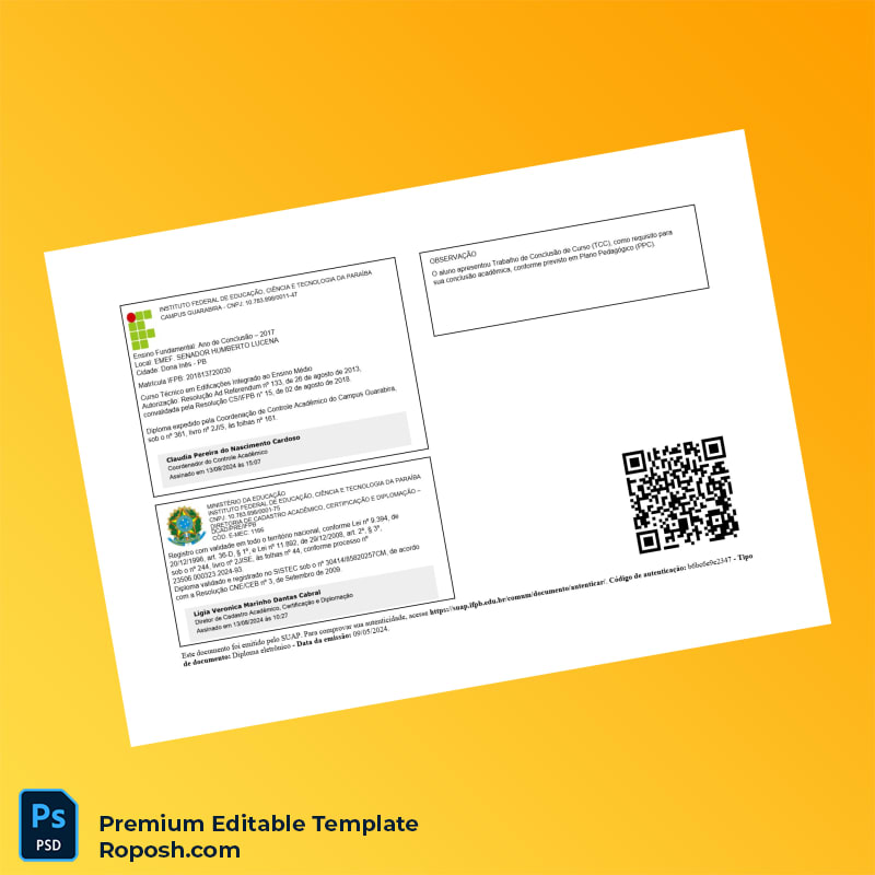 Editable Brazil Instituto Federal da Paraíba Técnico em Edificações Template – Fast Edit 2 Page Editable Brazil Instituto Federal da Paraíba Técnico em Edificações Template – Fast Edit 2 Page