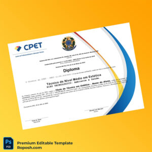 Editable Brazil Instituto (Unnamed) Diploma in Aesthetics Template – Instant Download 2 Page Editable Brazil Instituto (Unnamed) Diploma in Aesthetics Template – Instant Download 2 Page