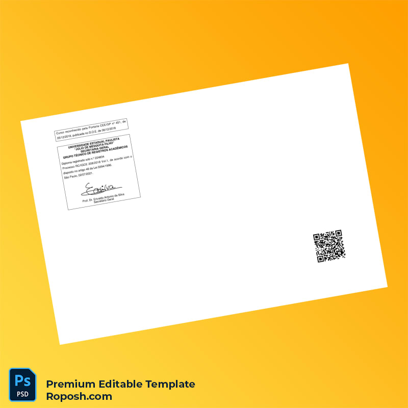 Editable Brazil State University of São Paulo Bachelor’s Degree in Geography Template – Fast Edit 2 Page Editable Brazil State University of São Paulo Bachelor’s Degree in Geography Template – Fast Edit 2 Page