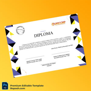 Printable Brazil UNICORP CURSOS E CONSULTORIA EDUCACIONAL Diploma in Industrial Mechanics Template – Fast Edit 3 Page Printable Brazil UNICORP CURSOS E CONSULTORIA EDUCACIONAL Diploma in Industrial Mechanics Template – Fast Edit 3 Page