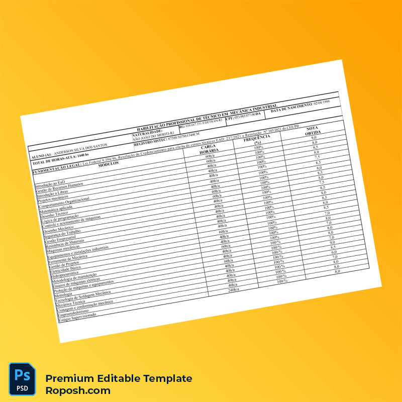 Printable Brazil UNICORP CURSOS E CONSULTORIA EDUCACIONAL Diploma in Industrial Mechanics Template (Fast Edit) 3 Page Printable Brazil UNICORP CURSOS E CONSULTORIA EDUCACIONAL Diploma in Industrial Mechanics Template (Fast Edit) 3 Page
