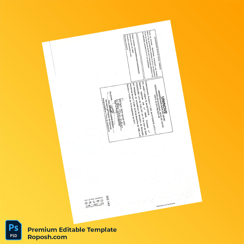 Editable Diploma Template Brazil UNINOVE Bachelor of Pharmacy Template – Instant Download 2 Page Editable Diploma Template Brazil UNINOVE Bachelor of Pharmacy Template – Instant Download 2 Page