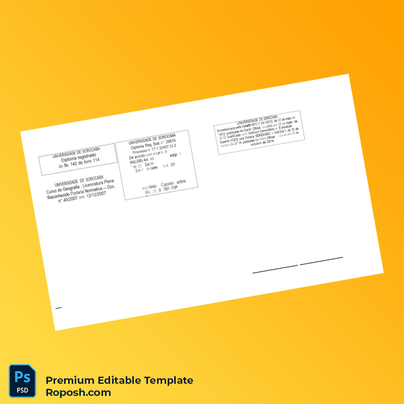 Editable Brazil University of Sorocaba Bachelor of Geography Template – Fast Edit 2 Page Editable Brazil University of Sorocaba Bachelor of Geography Template – Fast Edit 2 Page