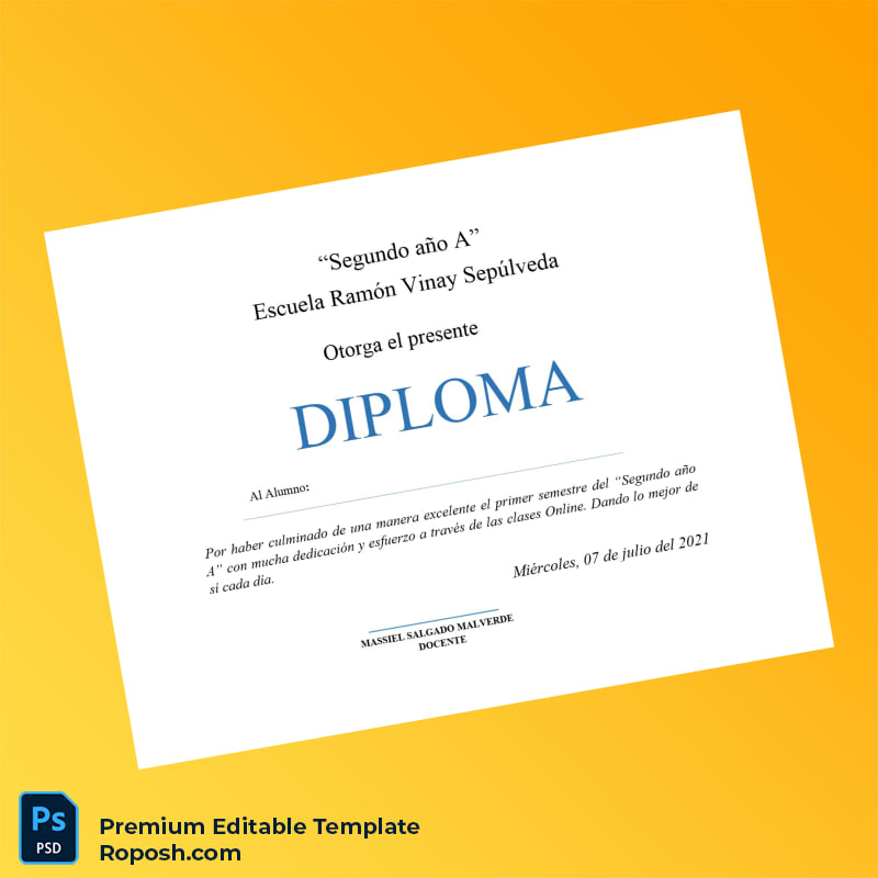 Editable Chile Escuela Ramón Vinay Sepúlveda Diploma Template (Instant Download) 3 Page Editable Chile Escuela Ramón Vinay Sepúlveda Diploma Template (Instant Download) 3 Page