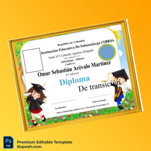 Editable Colombia Institución Educativa De Sabanalarga Transition Diploma Template (Fast Edit) Editable Colombia Institución Educativa De Sabanalarga Transition Diploma Template (Fast Edit)