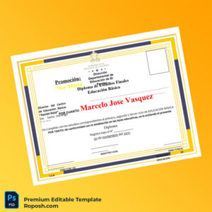 Editable Dominican Republic Centro de Educación Básica Ramón Rosa Diploma – Instant Download 6 Page Editable Dominican Republic Centro de Educación Básica Ramón Rosa Diploma – Instant Download 6 Page