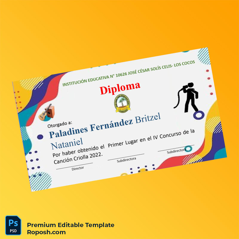 Editable Ecuador José César Solís Celis Educational Institution Diploma Template (Fast Edit) 3 Page Editable Ecuador José César Solís Celis Educational Institution Diploma Template (Fast Edit) 3 Page