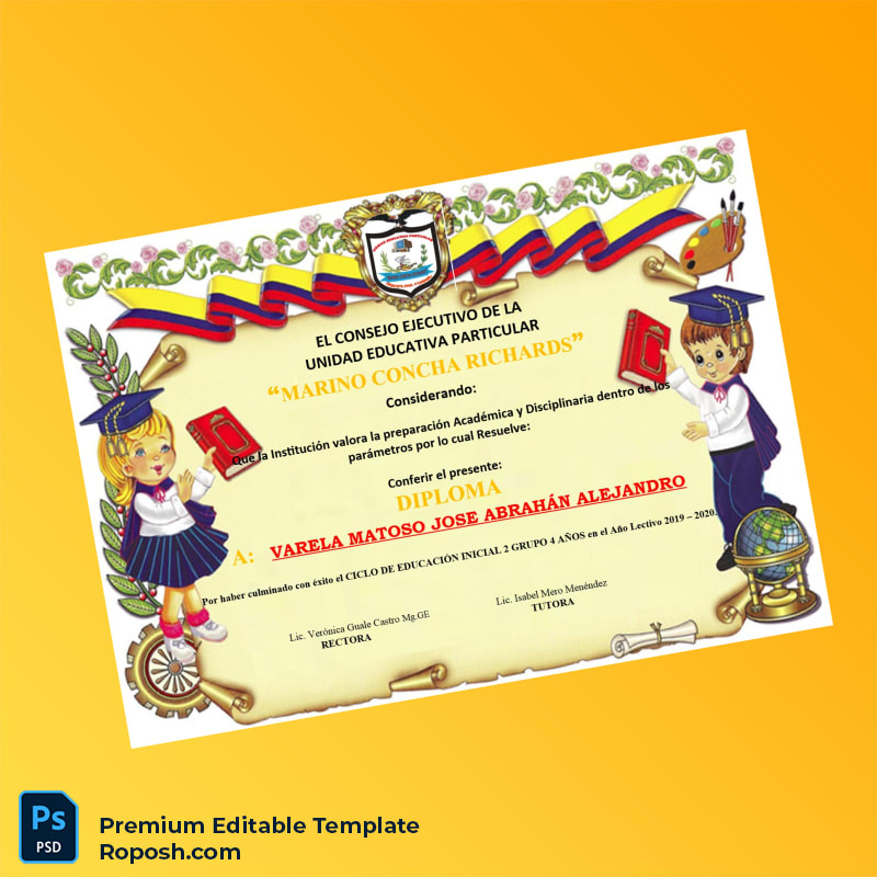 Editable Ecuador Marino Concha Richards Diploma in Initial Education 2019-2020 – Fast Edit Editable Ecuador Marino Concha Richards Diploma in Initial Education 2019-2020 – Fast Edit