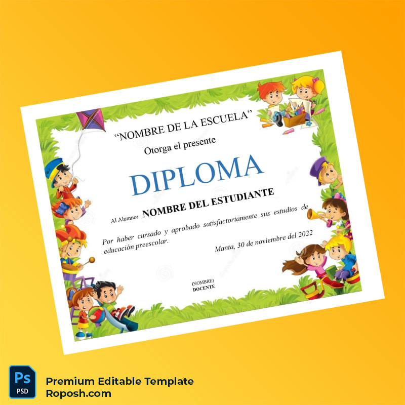 Editable Ecuador Unidad Educativa _Nombre de la Escuela_ Diploma (Fast Edit) 8 Page Editable Ecuador Unidad Educativa _Nombre de la Escuela_ Diploma (Fast Edit) 8 Page