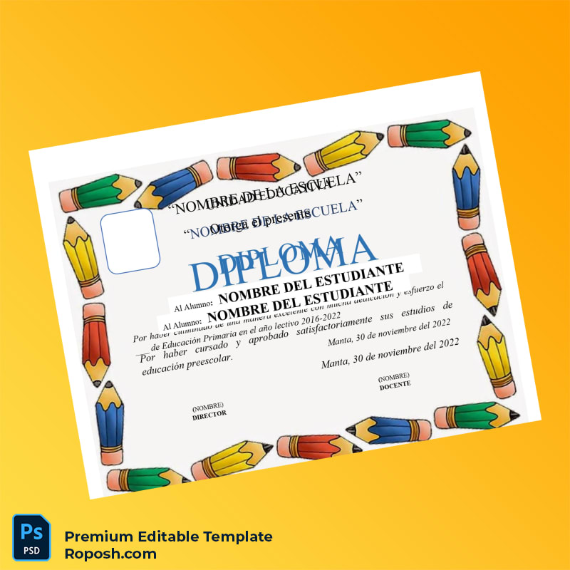 Editable Ecuador Unidad Educativa _Nombre de la Escuela_ Diploma (Fast Edit) 8 Page Editable Ecuador Unidad Educativa _Nombre de la Escuela_ Diploma (Fast Edit) 8 Page