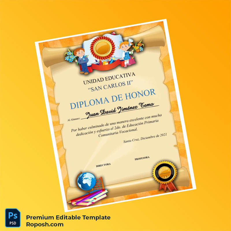 Editable Ecuador Unidad Educativa _San Carlos II_ Honorary Diploma (Fast Edit) 7 Page Editable Ecuador Unidad Educativa _San Carlos II_ Honorary Diploma (Fast Edit) 7 Page